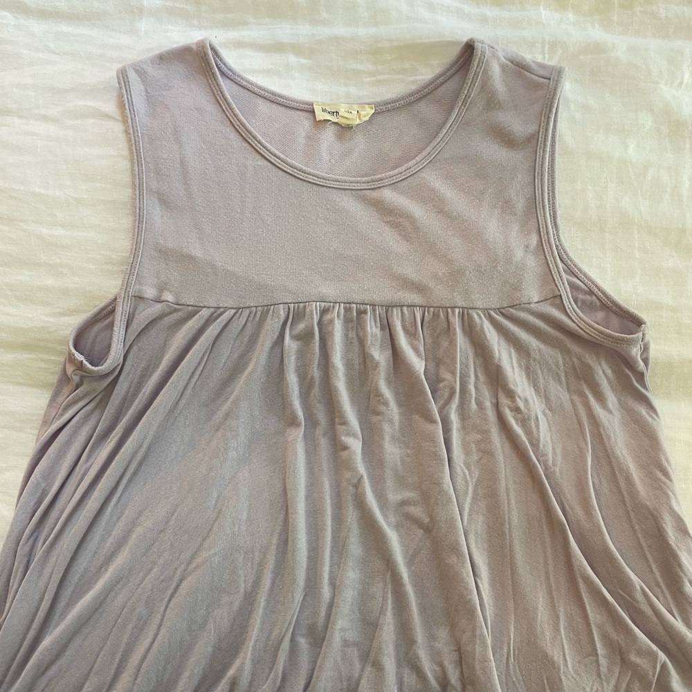 Light Purple Flowy Tank Top